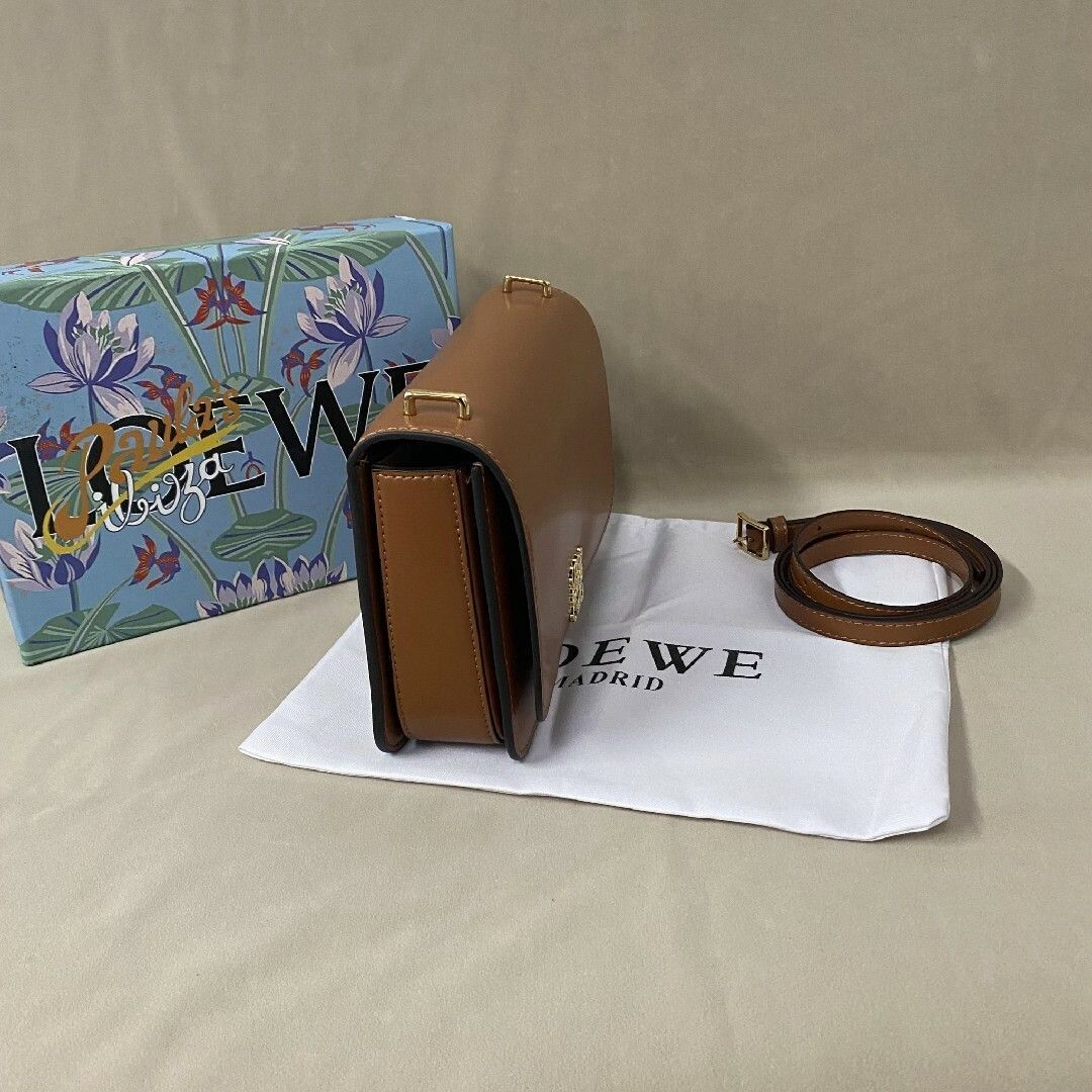 ロエベ PUBLE ショルダーバッグ ブラック/ブラウン LOEWE】ロエベ ハンドバッグ ショルダーバッグ バルーンバッグ