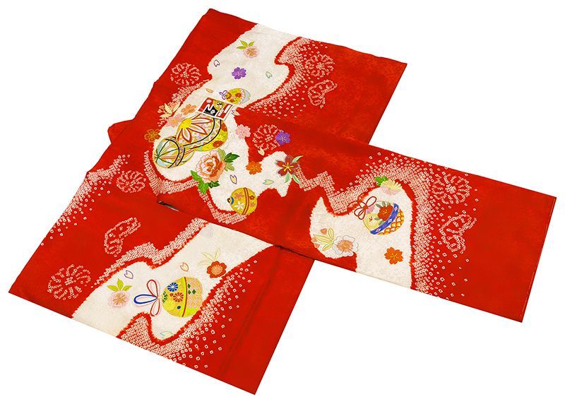 記念感謝祭正絹特撰京友禅伝統オケ絞り工芸本絞りと多