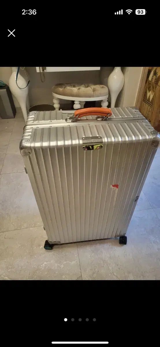 美品 リモワ クラシックフライト 78L 4輪 TSAロック チェックインL