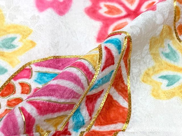 絵羽柄の子供着物 コーデセット