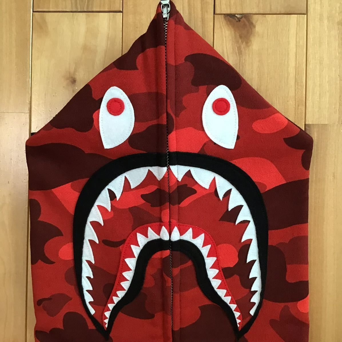 ☆美品☆ Red camo シャーク パーカー Lサイズ shark full zip hoodie