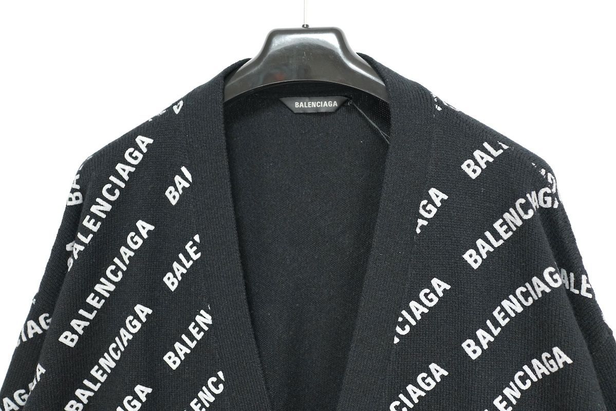 BALENCIAGA ALL OVERLOGO cardigan バレンシアガ オールオーバー