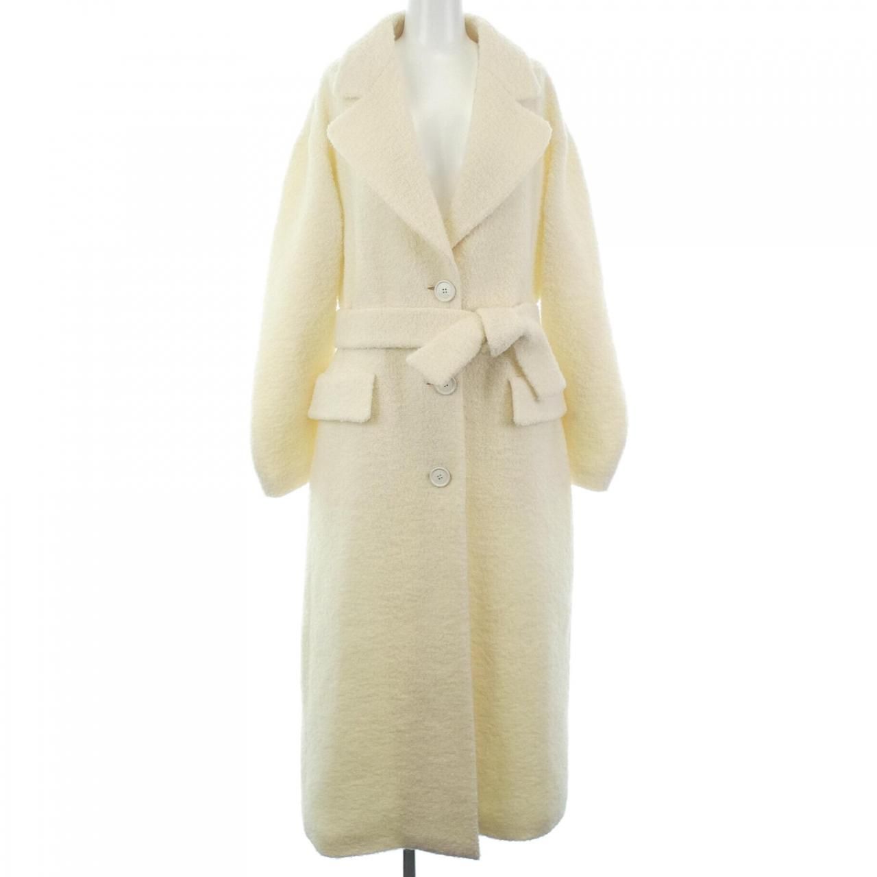 MIUMIU コート ミュウミュウ miumiu コート ベージュ 40 アウター 無地 S