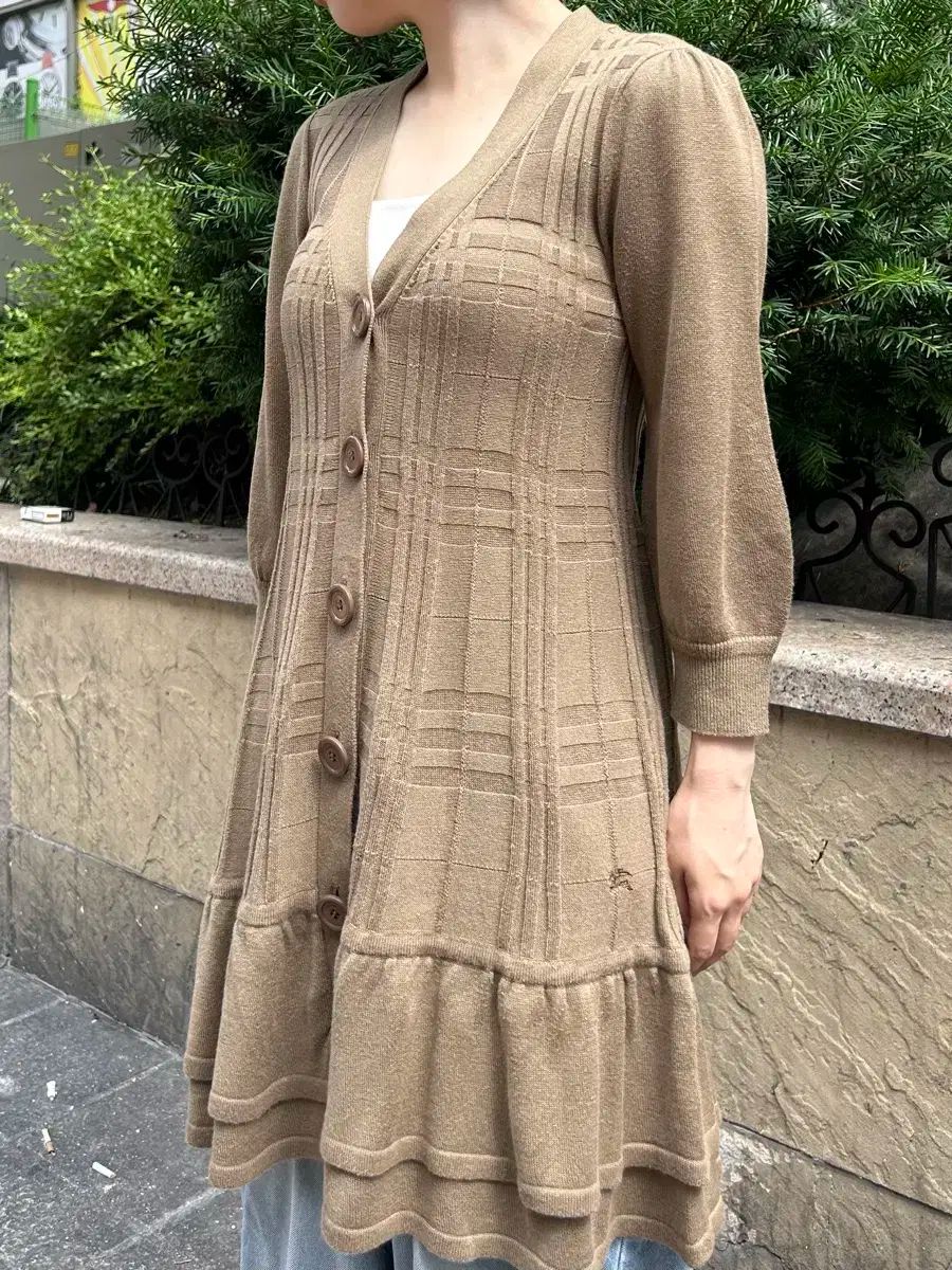 BURBERRY バーバリー ブルーレーベル 半袖 ワンピース カーディガン