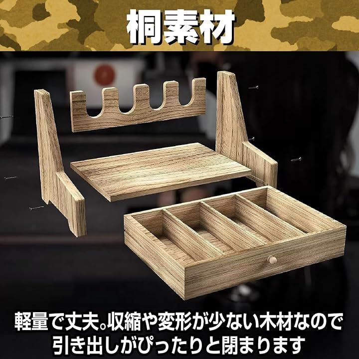 IMPACTオンライン 互換品 ハンドガン モデルガン スタンド 4丁 木製