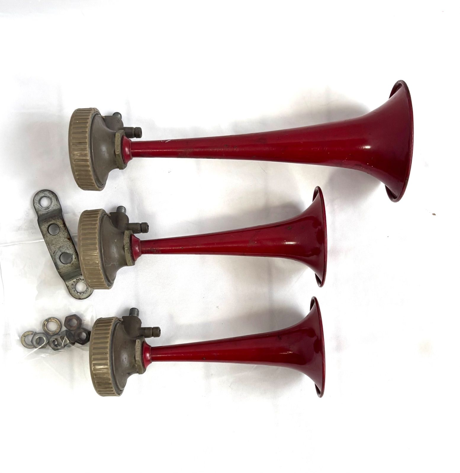 レトロ MADE IN ITALY イタリア製 MUSICAL ミュージックホーン 鉄 ラッパ 昭和 現状品