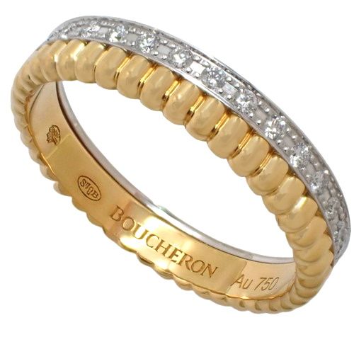 ブシュロン キャトル ラディアント リング ハーフ YG 50 ギャランティあり 楽天市場】ブシュロン 指輪 レディース キャトル ラディアント