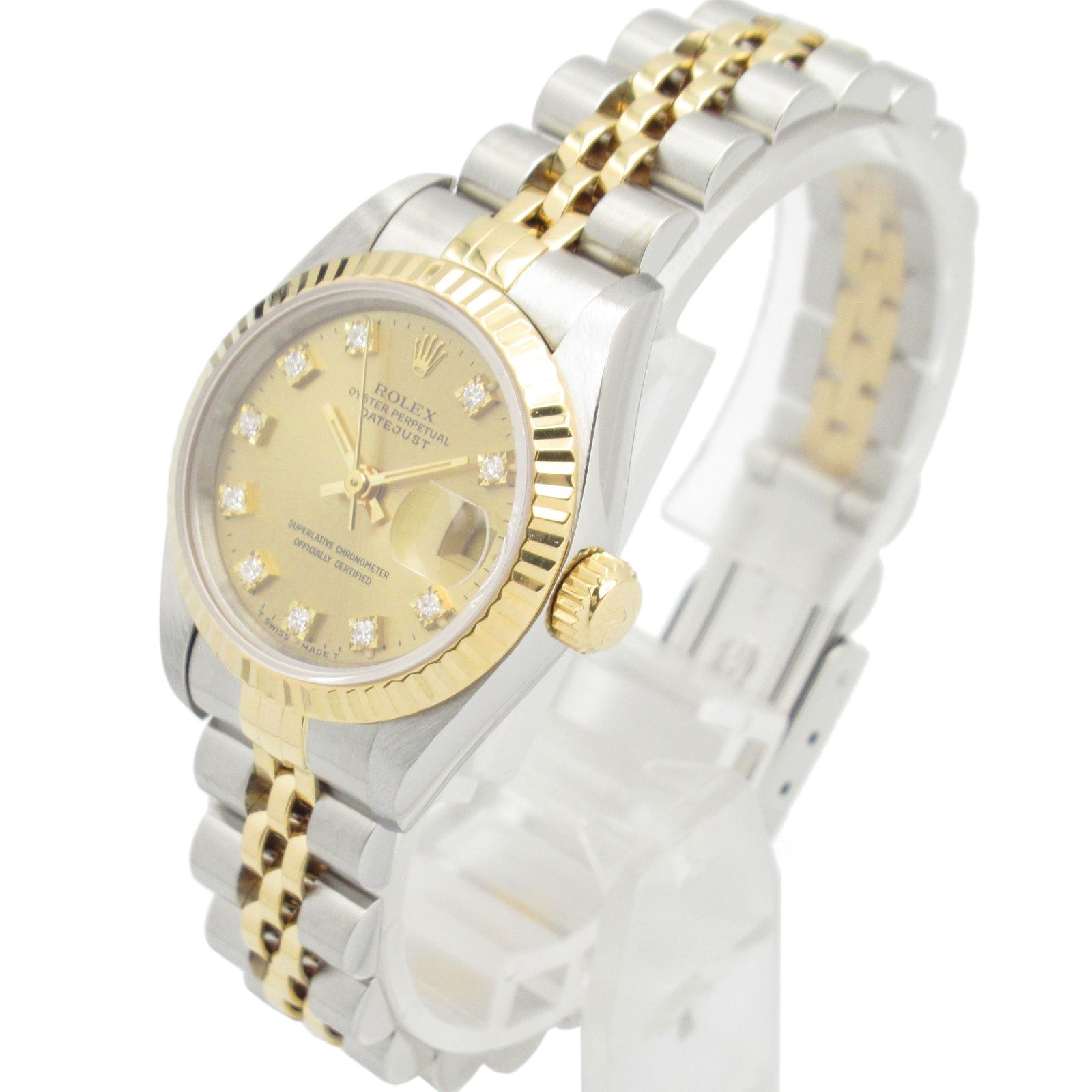 ロレックス ROLEX 腕時計 デイトジャスト 10Pダイヤ S番 69173G