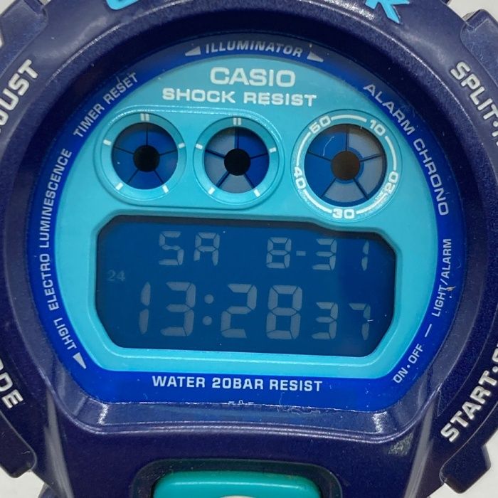 G-SHOCK DW-6900CC クレイジーカラーズ ブルー 三つ目 ☆CASIO カシオ 腕時計 G-SHOCK ジーショック DW-6900CC クレイジー