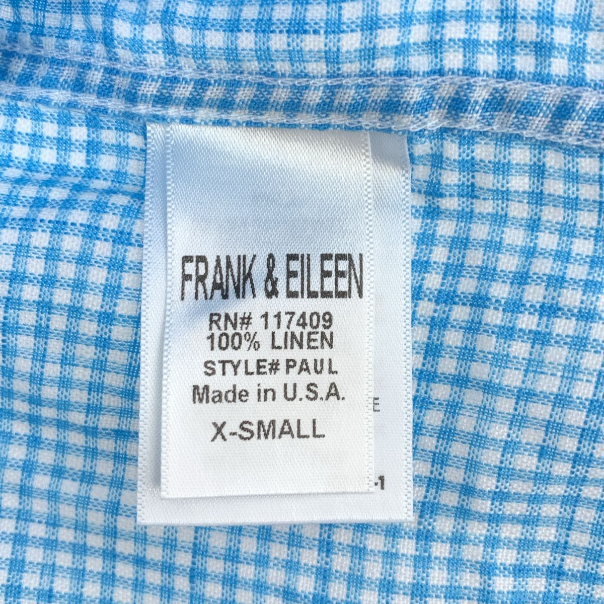 Frank&Eileen / フランクアンドアイリーン | PAUL リネン ギンガム