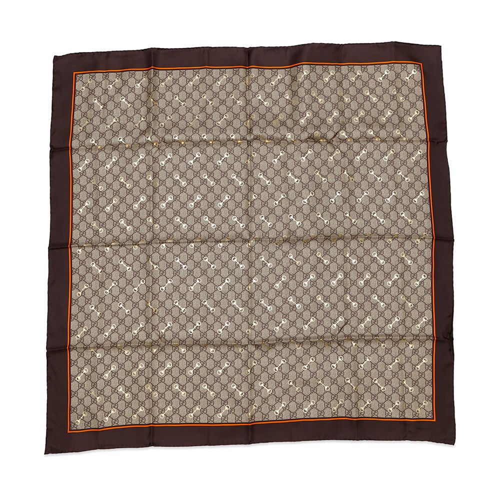 グッチ スカーフ GGプリント ホースビット シルク 662576 3G001 GUCCI スカーフ