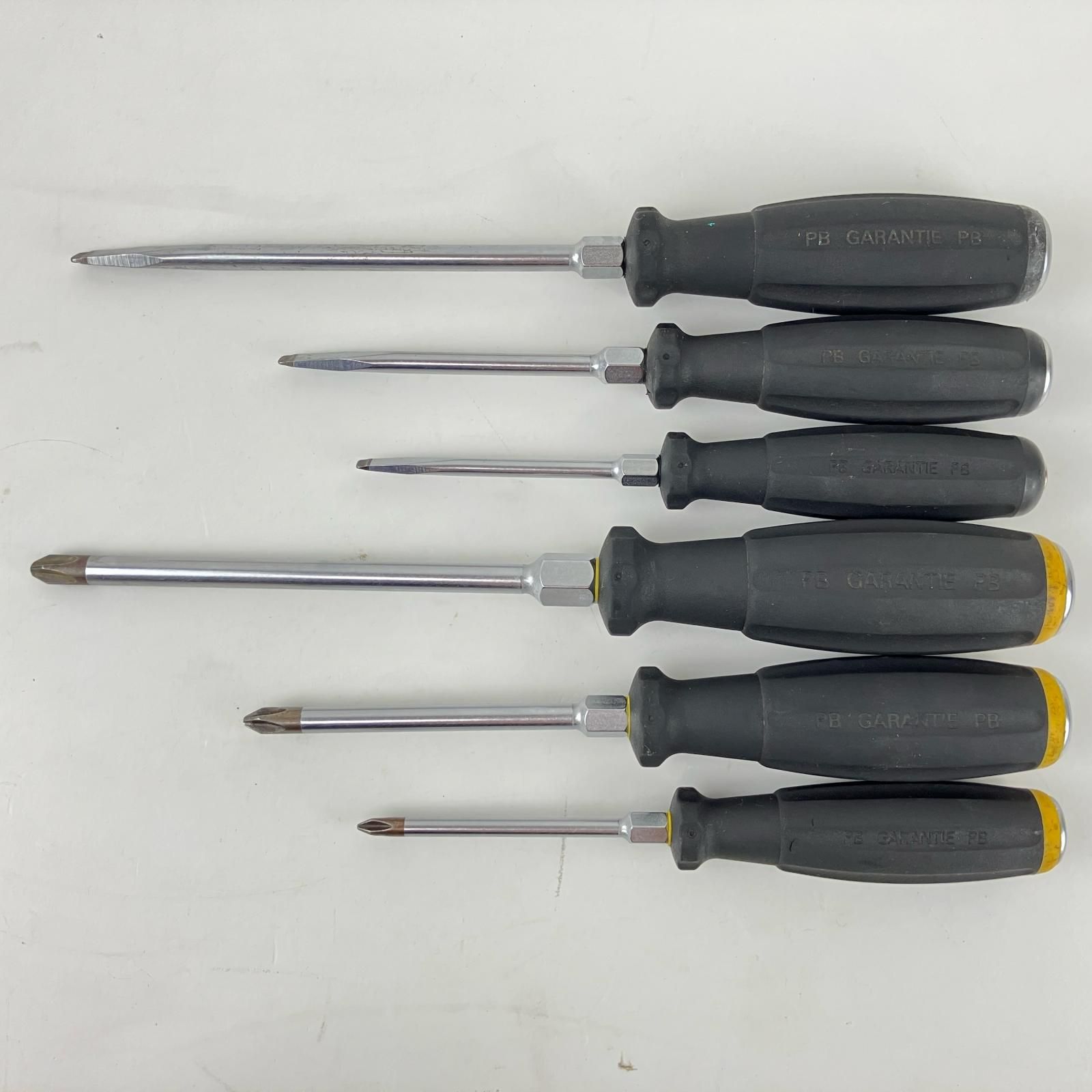 ЗЗPB SWISS TOOLS スイスツールズ 貫通ドライバー プラス×3 マイナス×3 6本組 8193D 8102D