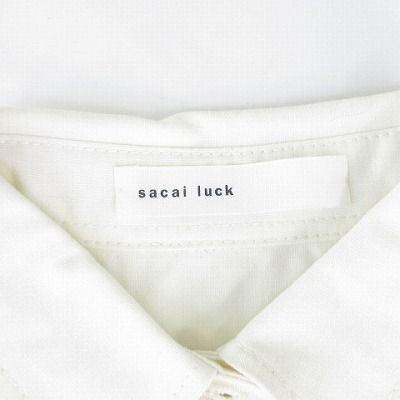 sacai luck サカイラックデニムバックフレア－半袖シャツ sacai luck サカイラックデニムバックフレア－半袖シャツ