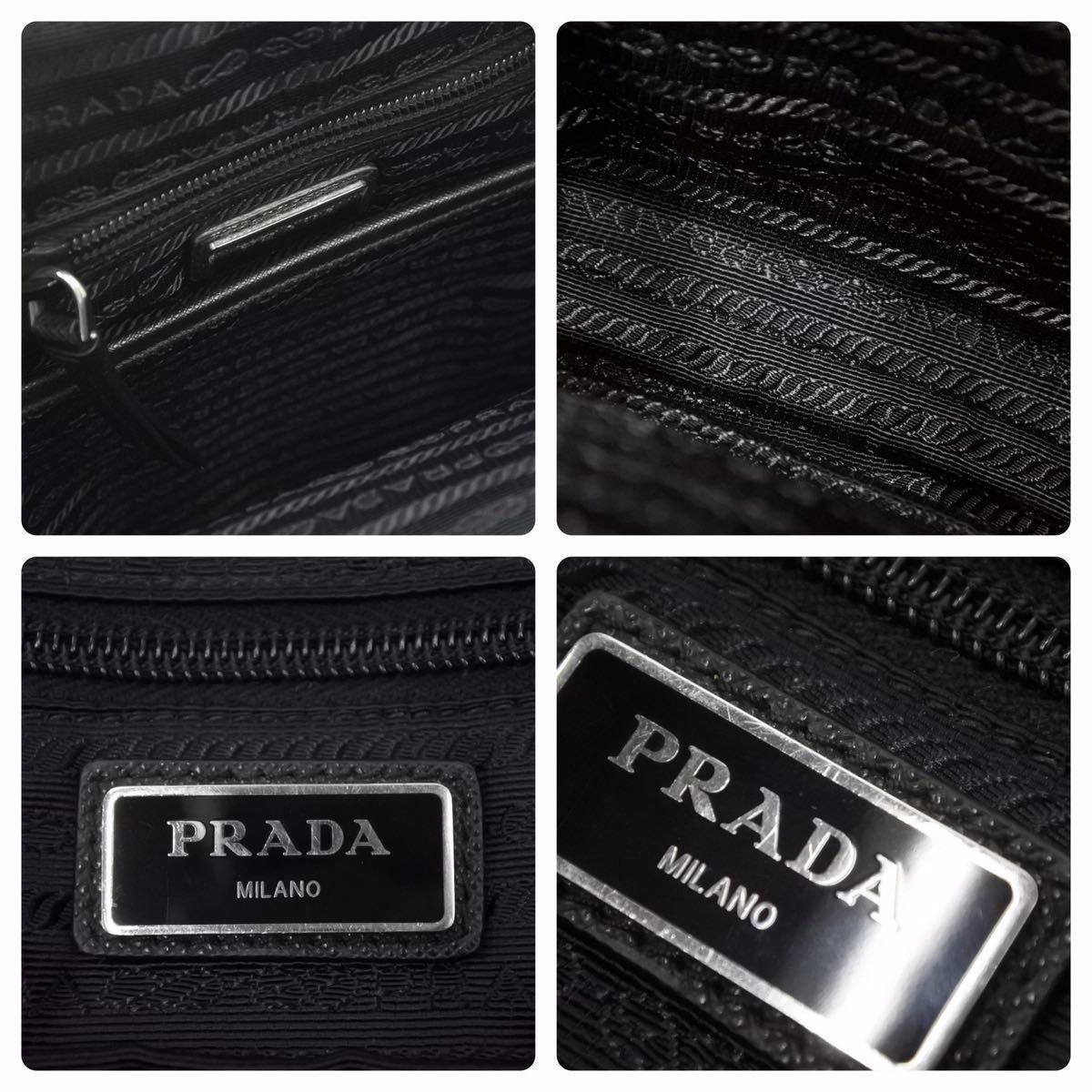 PRADA プラダ ウエストバッグ・ボディバッグ 斜め掛けバッグ ユニセックス シルバー金具 1BZ026  48744