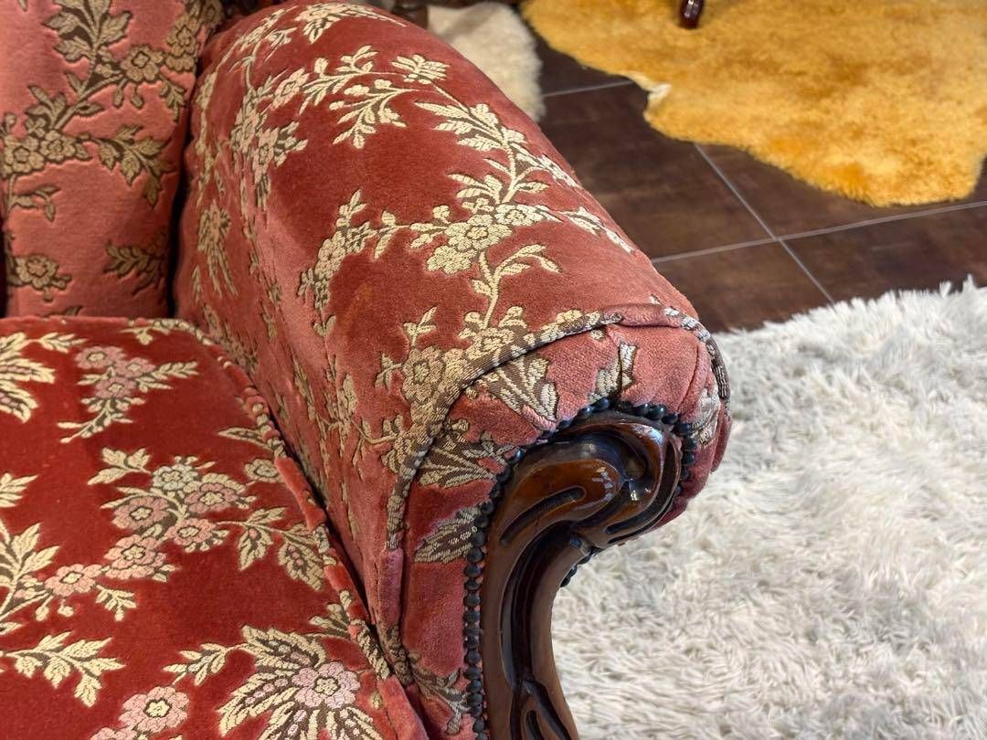 イタリア アンティーク ロココ クラシック 鋲打 リベット 猫脚 金華山