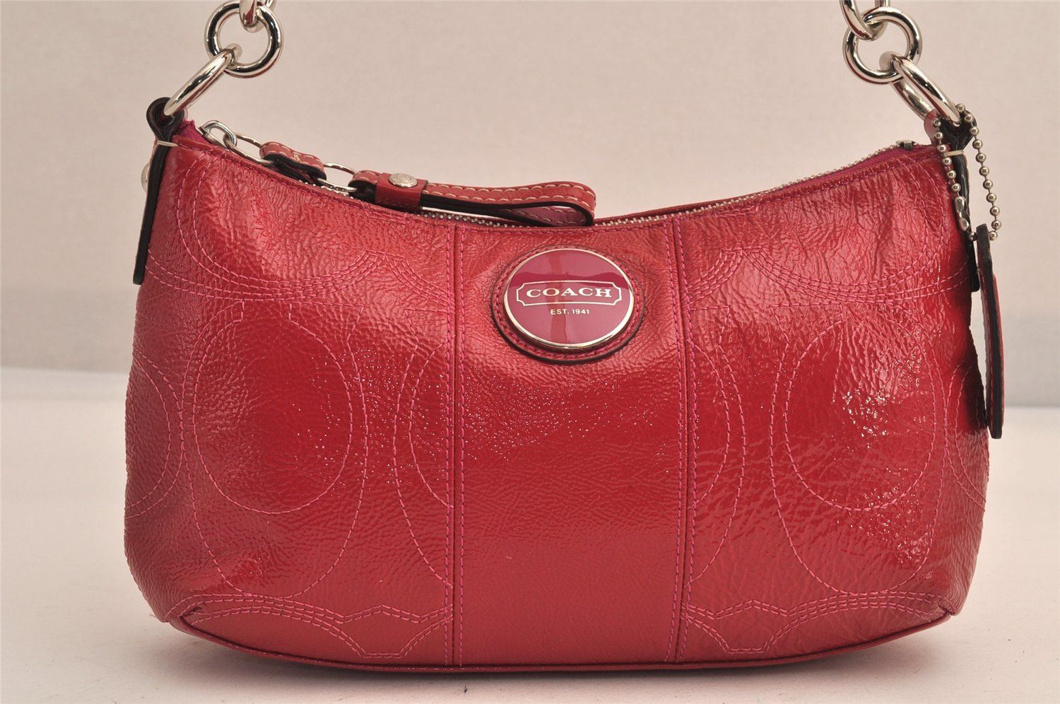 ジャックムス ピンク ロゴ入り マフラー フリンジ付き ジャックムス