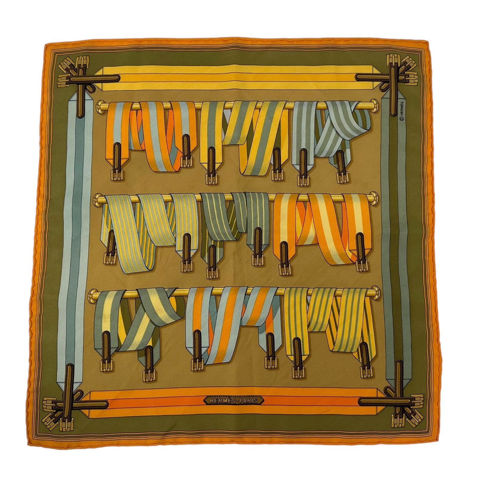 エルメス　ミニカレ42スカーフ スカーフ HERMES エルメス カレ42 プチカレ 小判スカーフ ミニ