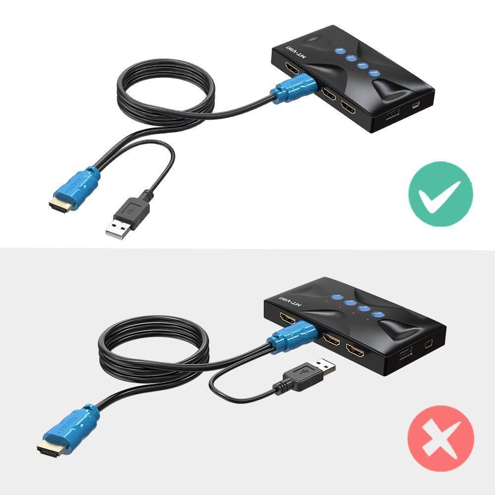 MT-VIKI HDMI KVMスイッチ 2ポート KVM USB 切替器 2入力1出力、HDMI