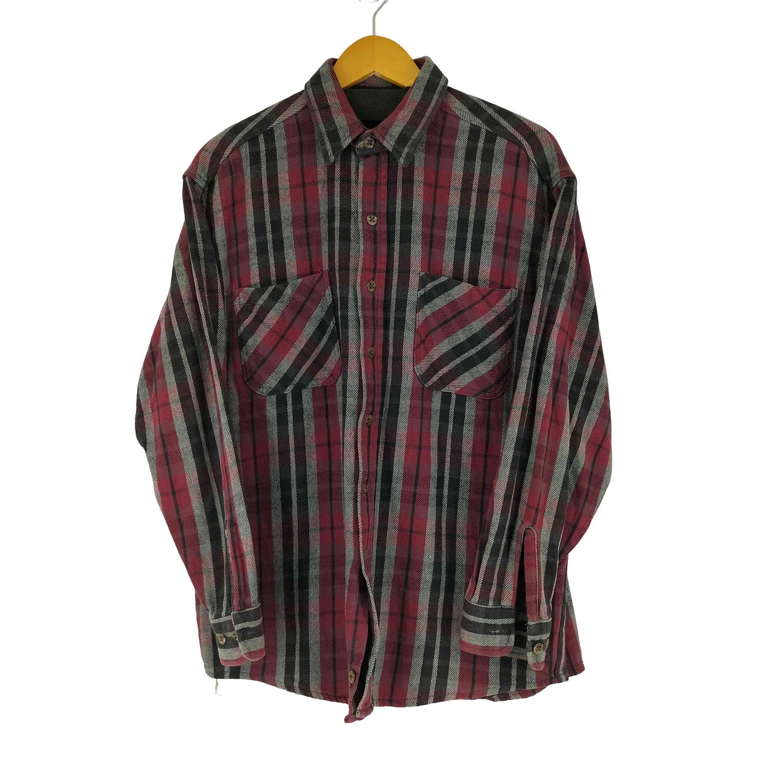 【即完売！】90s セントジョンズベイ ライトネルシャツ タータンチェック L USA製 90s ST JOHN'S BAY Check Flannel L/S Shirt 茶 XL セント