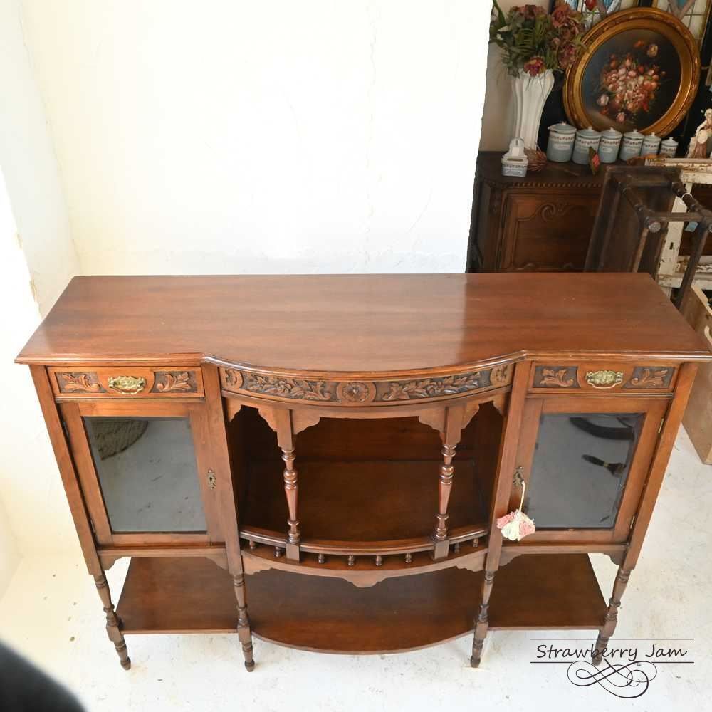 L3612-91 英国アンティーク マホガニー サイドボード キャビネット