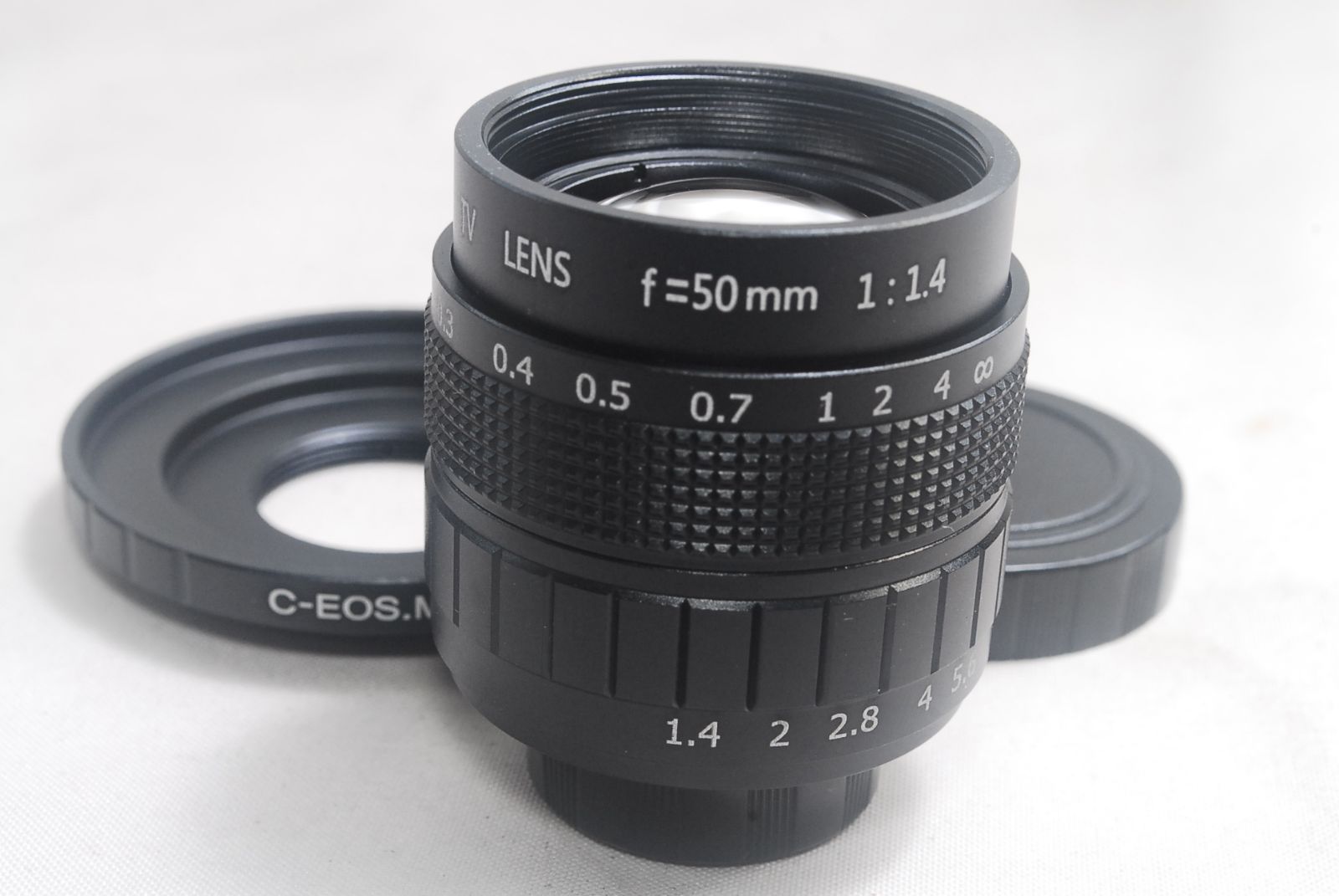 新品未使用品 Canon キャノン EOS.M Cマウントレンズ 50mm F1.4 単焦点レンズ ミラーレス ブラック