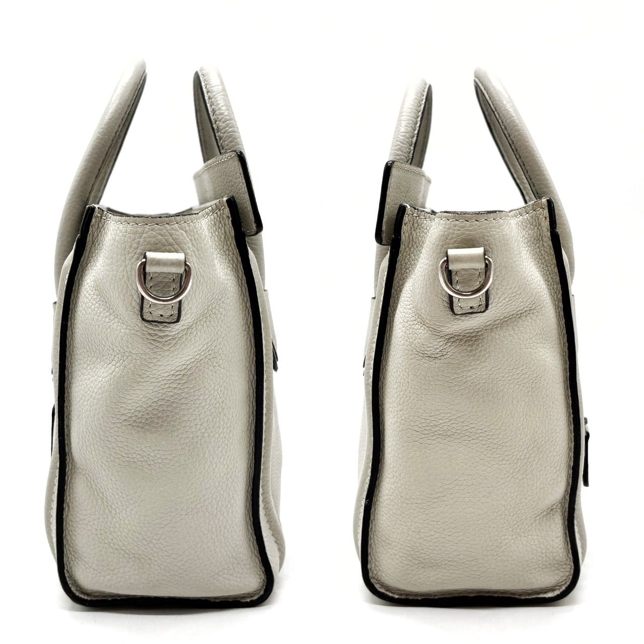 CELINE セリーヌ ラゲージ マイクロショッパー 白 セリーヌラゲージ マイクロショッパー 白 レディース ハンドバッグ