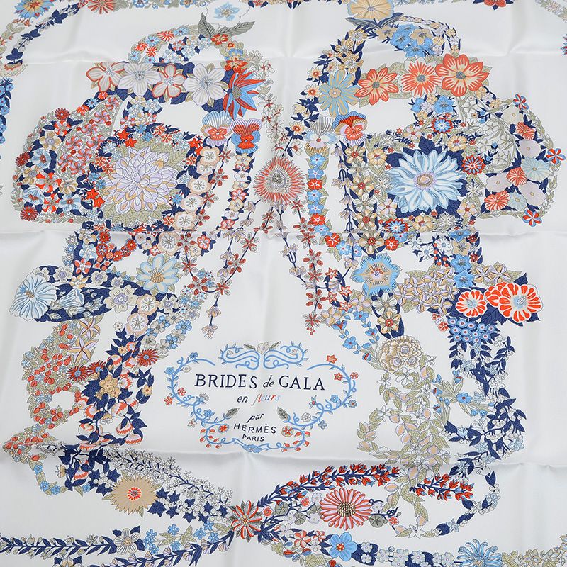 エルメス カレ90 BRIDES de GALA en Fleurs ブリッド - メルカリ