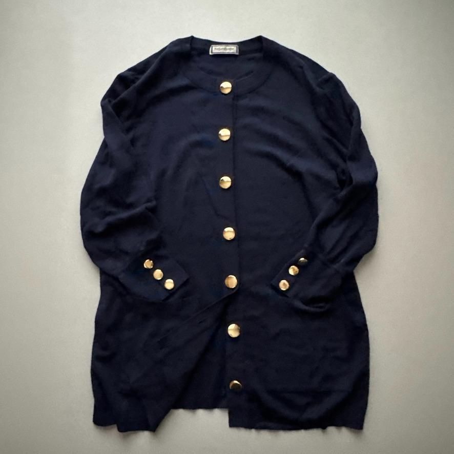 VINTAGE Yves Saint Laurent イヴサンローラン 金ボタン カーディガン