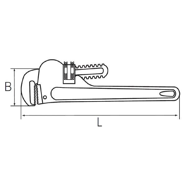 KTC 京都機械工具 パイプレンチ 900mm PWA-900