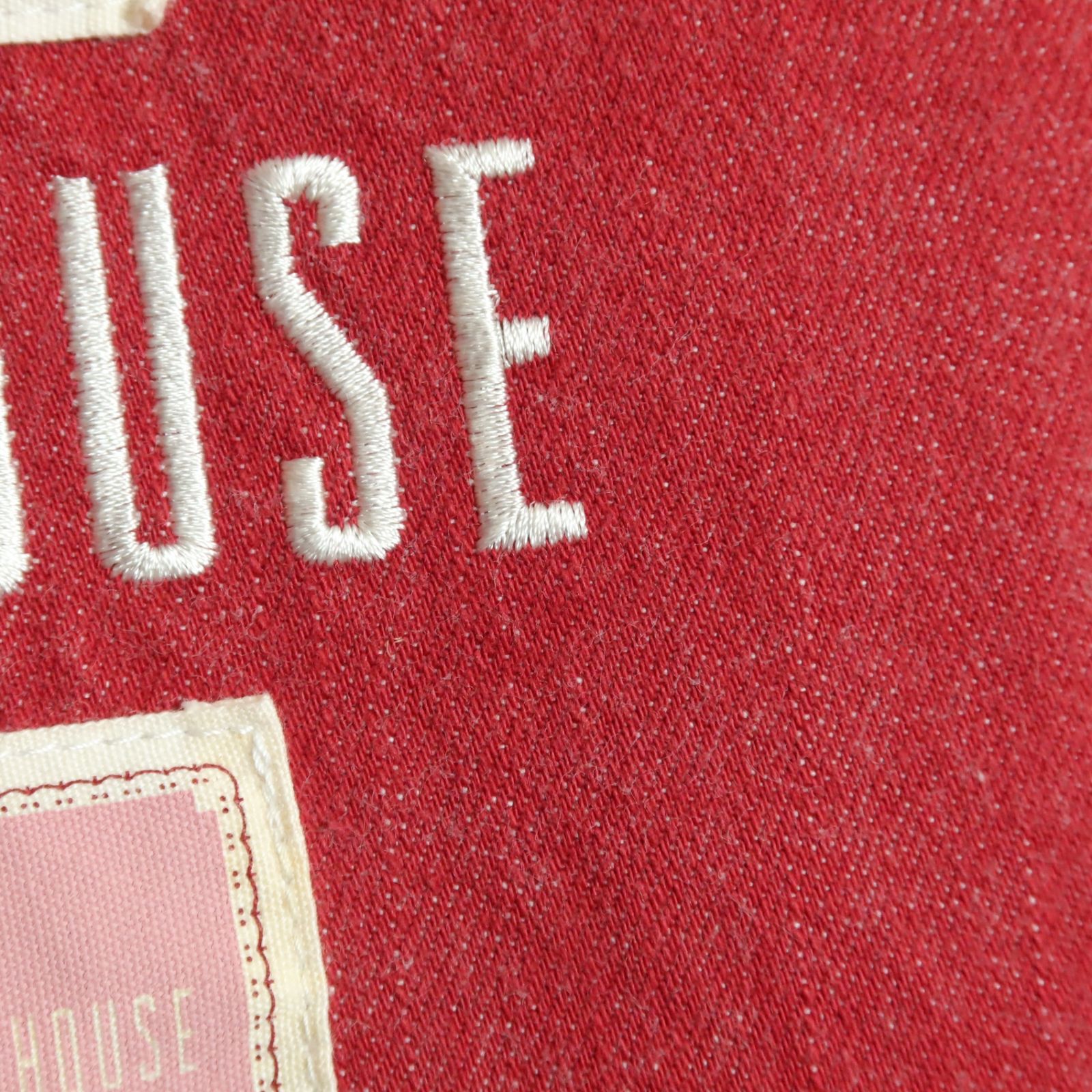 【極美品】　PINK HOUSE デニムパンツ　ワッペン　くま　L 極美品】PINK HOUSE ピンクハウス テディベア 刺繍 赤 デニム M