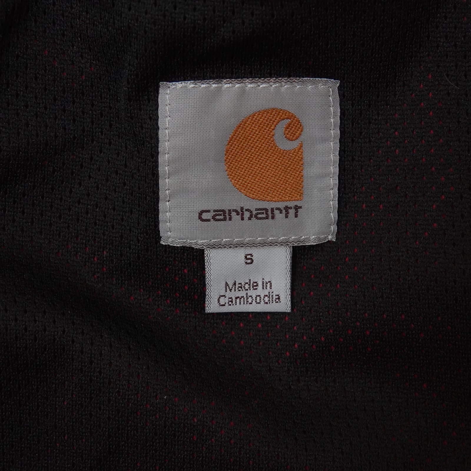 美品 Carhartt ナイロンジャケット M相当 レッド 00s フード付き