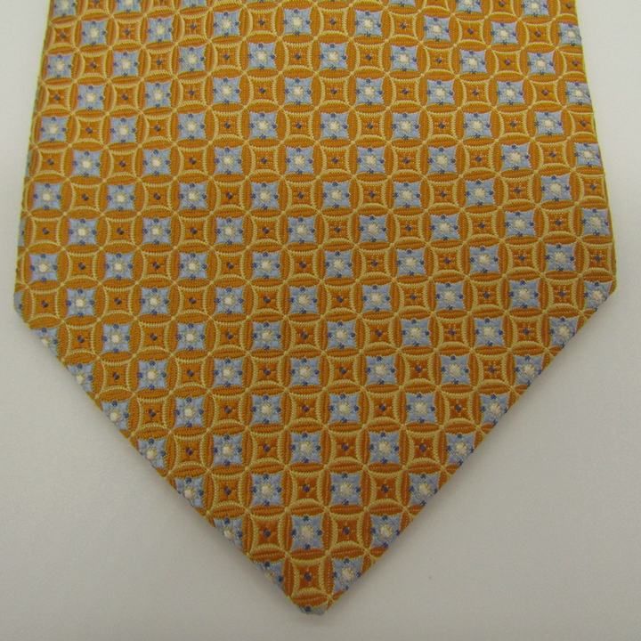 美品 ブルックスブラザーズ ネクタイ シルク 小紋柄 花柄 ドット柄 シルバー 1960s】BROOKS BROTHERS ブルックスブラザーズ 小紋フラワー柄
