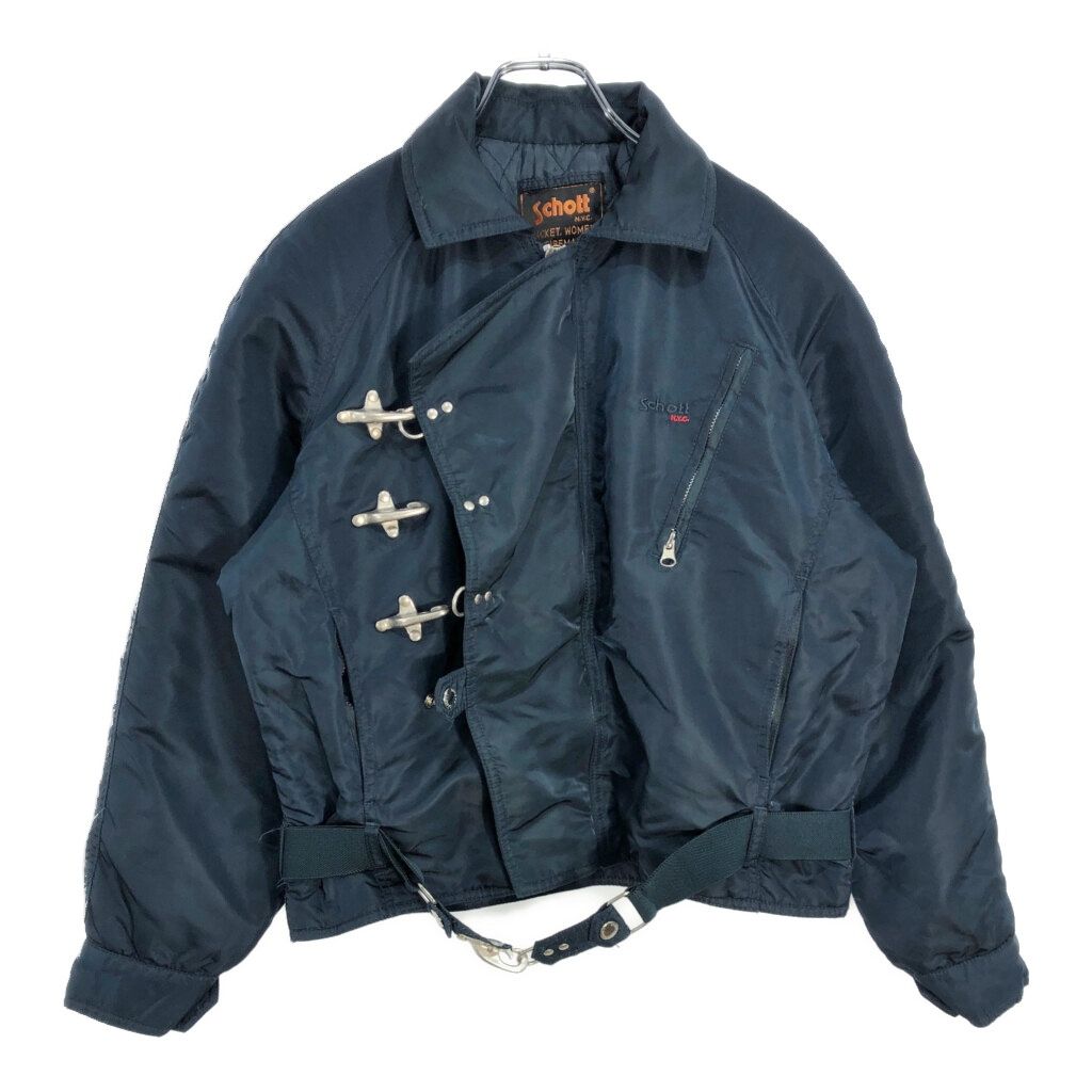 Schott ショット ファイヤーマンジャケット ミリタリー ネイビー メンズ S 古着 V6507
