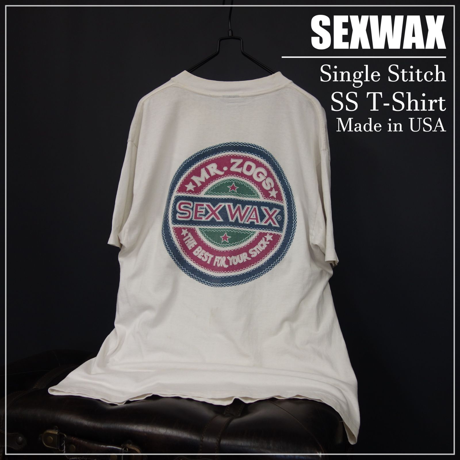 90s Vintage US古着☆SEXWAX セックスワックス 半袖プリントTシャツ 
