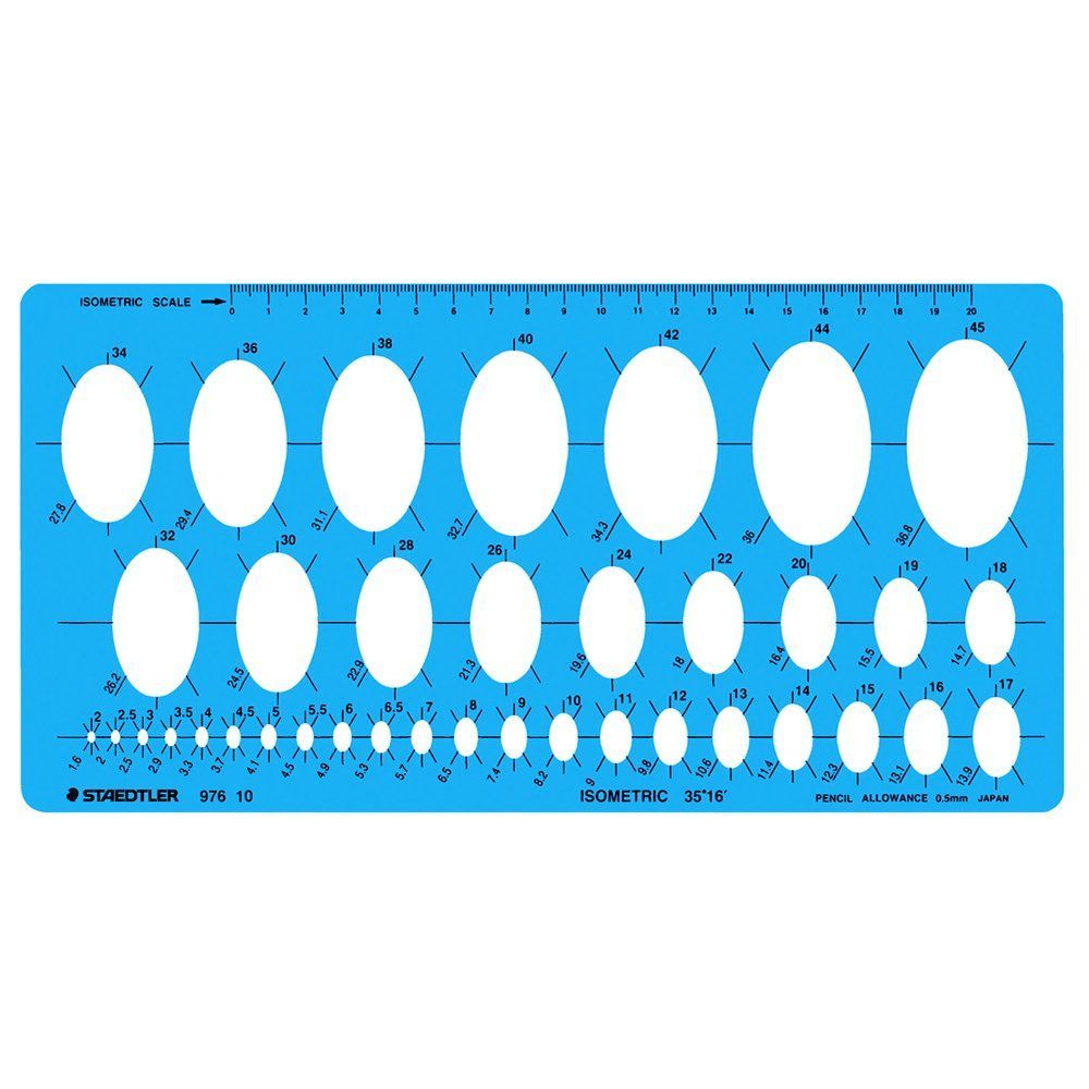 だ円定規 テンプレート 976 ステッドラー 10