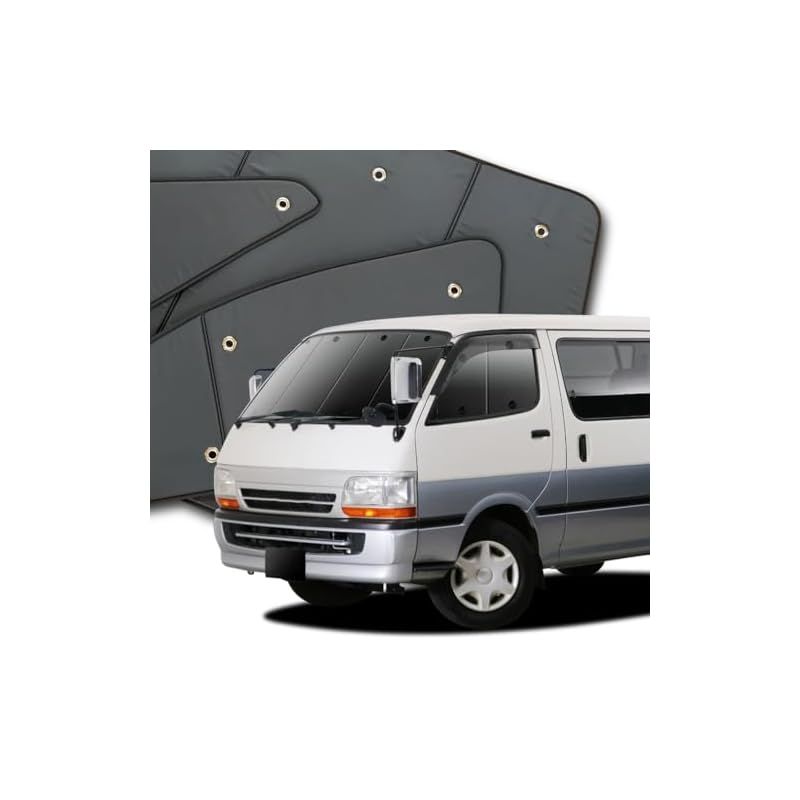 趣味職人 200 ハイエース フロント3面 カーテン プライバシー