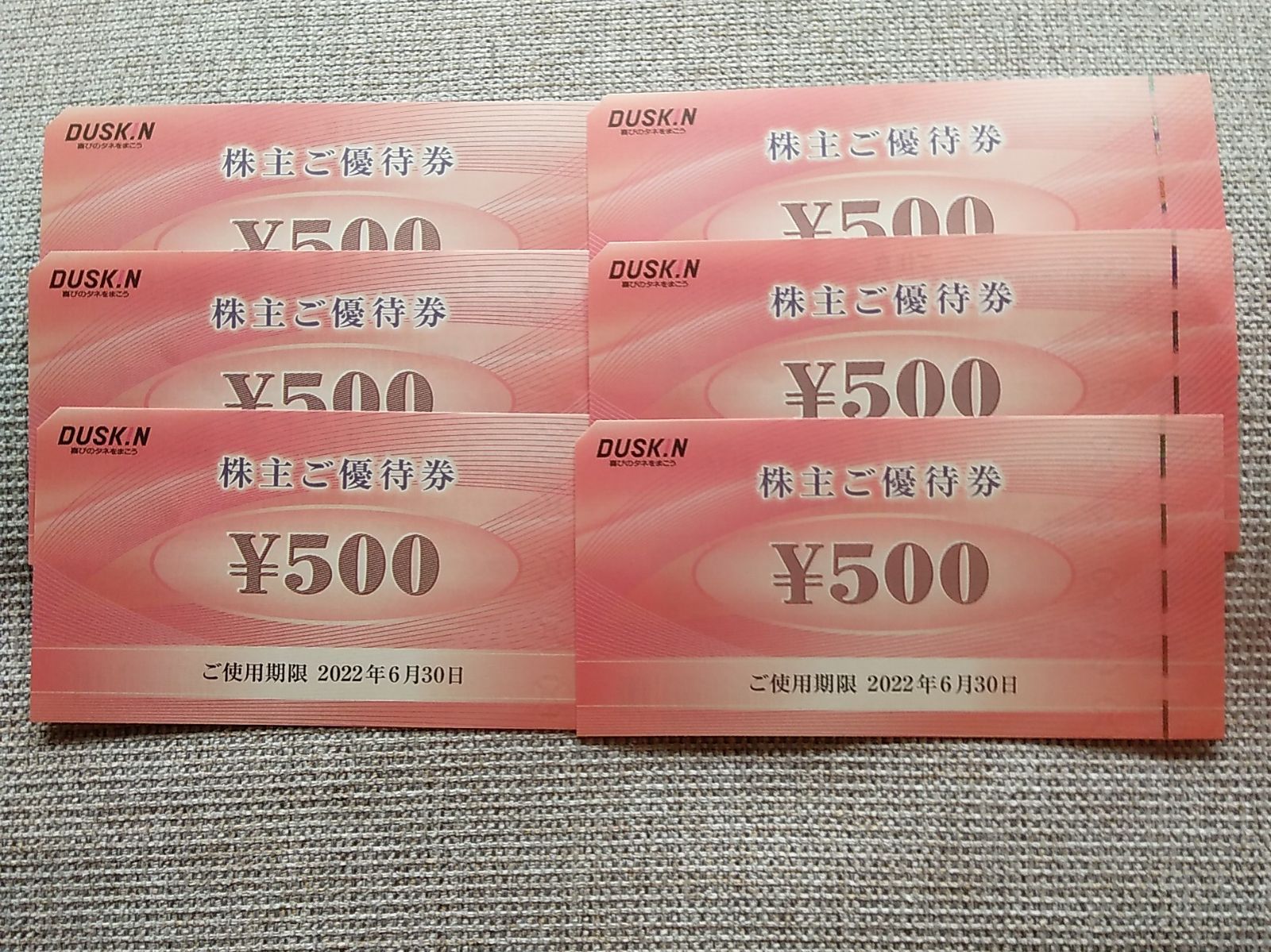 クーポン利用&送料無料 ダスキン株主優待券3000円分 - 通販 - www