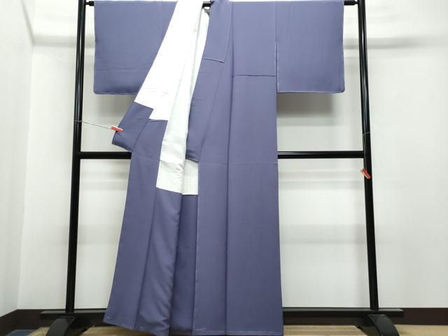 平和屋着物●本草木染作家　瑞宝　色無地　濃鼠色　正絹　逸品　未使用　CAAT6997vf 平和屋着物○本草木染作家 瑞宝 色無地 濃鼠色 正絹 逸品 未使用