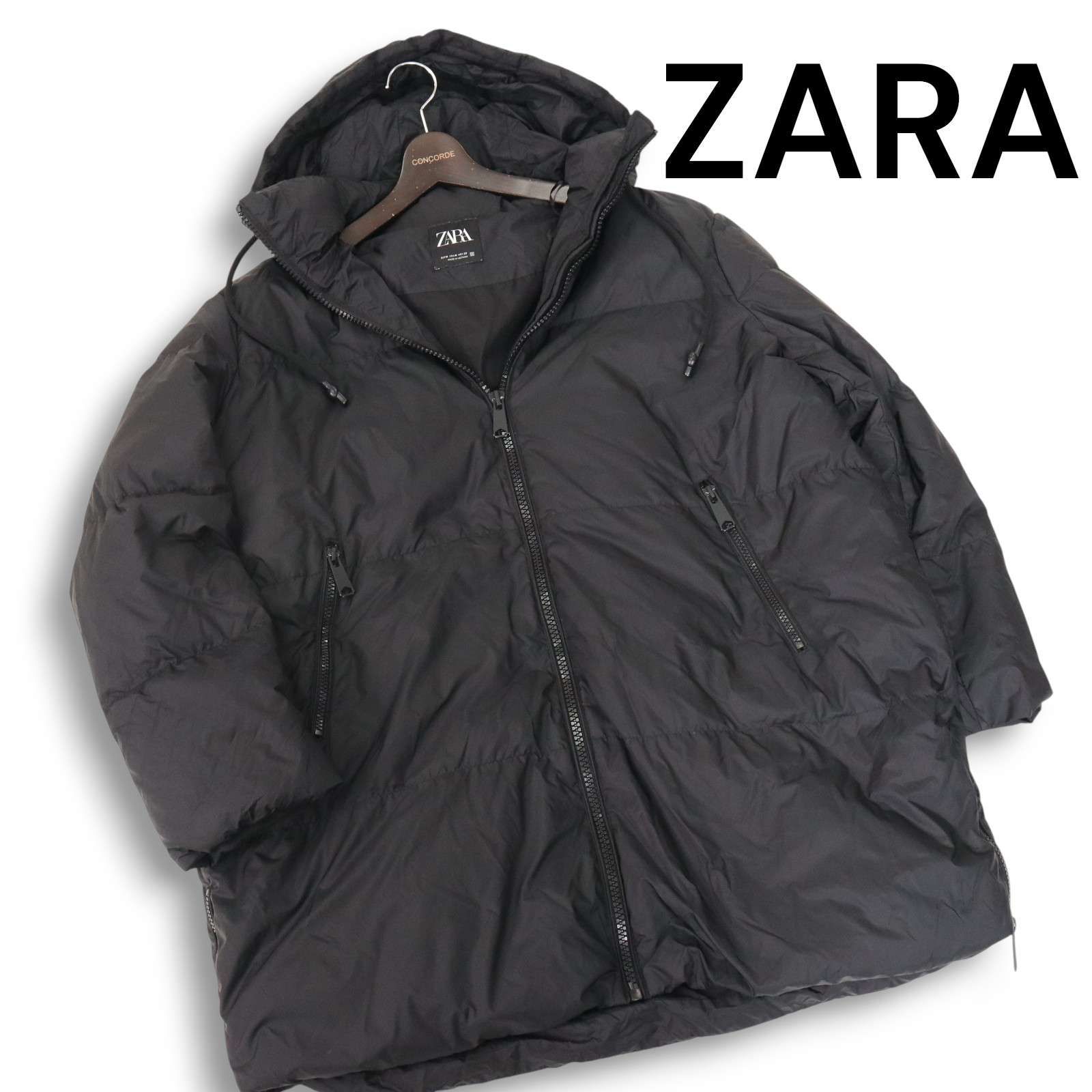 ZARA ザラ 現行タグ☆ 秋冬 フーディー ビッグ ダウン ジャケット Sz.M