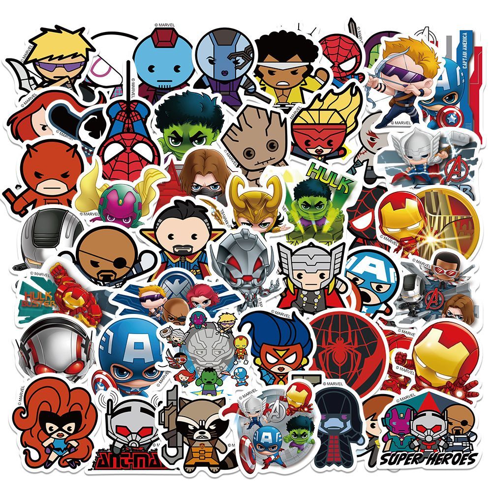アベンジャーズ ラバーマスコット ステッカー Avengers MARVEL