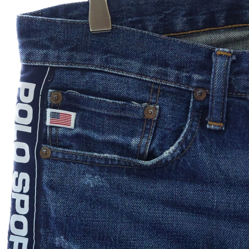 POLO SPORT RALPH LAUREN デニム サイドライン 中古・古着通販】POLO SPORT (ポロスポーツ) サイドラインデニム