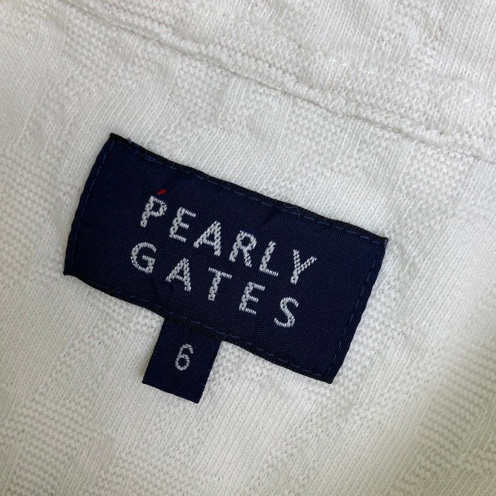 サイズ 6 PEARLY GATES パーリーゲイツ モデル 半袖ポロシャツ 千鳥柄 ホワイト系 240101435760 ゴルフウェア メンズ ストスト LLC-HASEGAWATOSO_COM