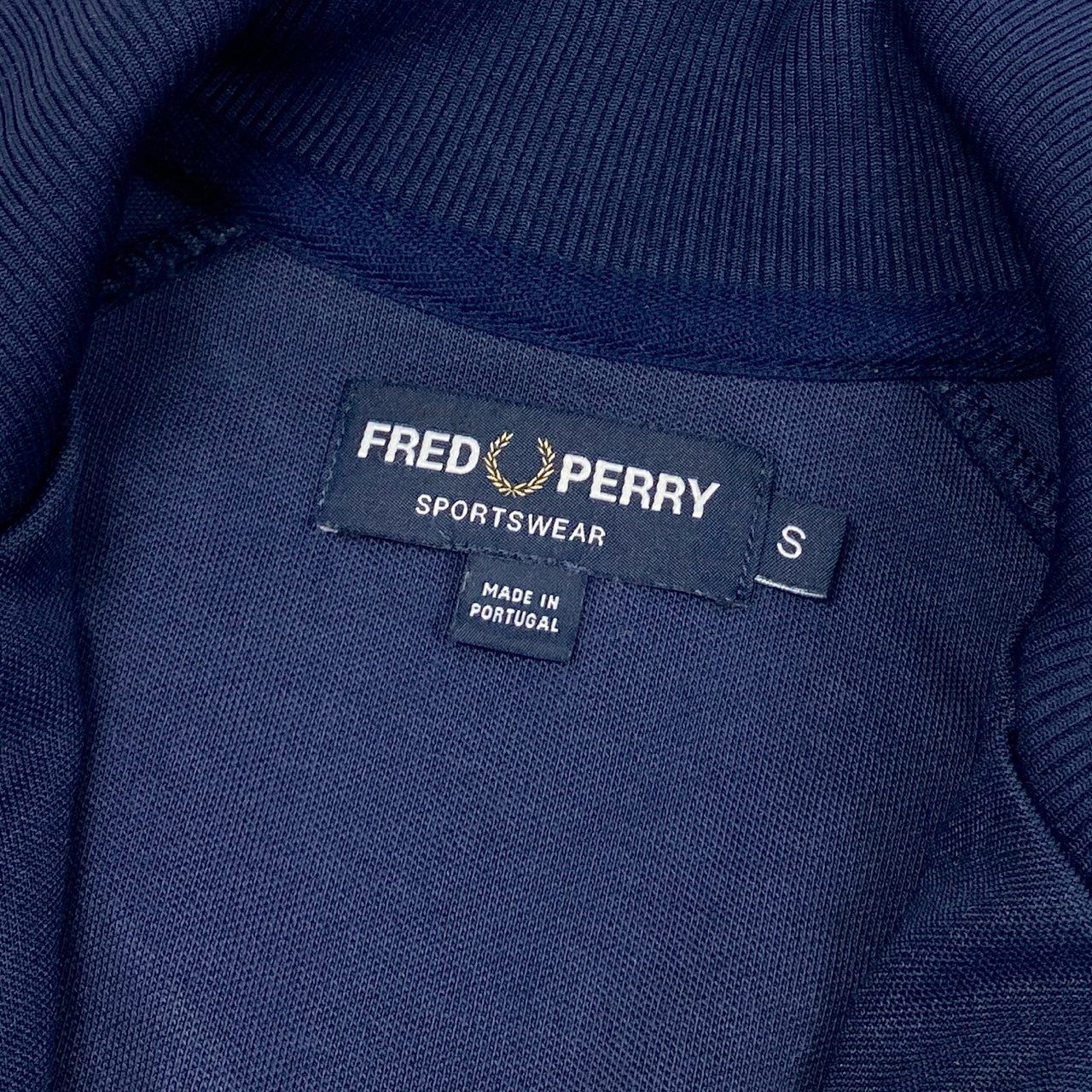 フレッドペリー サイドライン ポルトガル製 トラックジャケット L ネイビー 68g24 【ポルトガル製】FRED PERRY フレッドペリー サイドライン