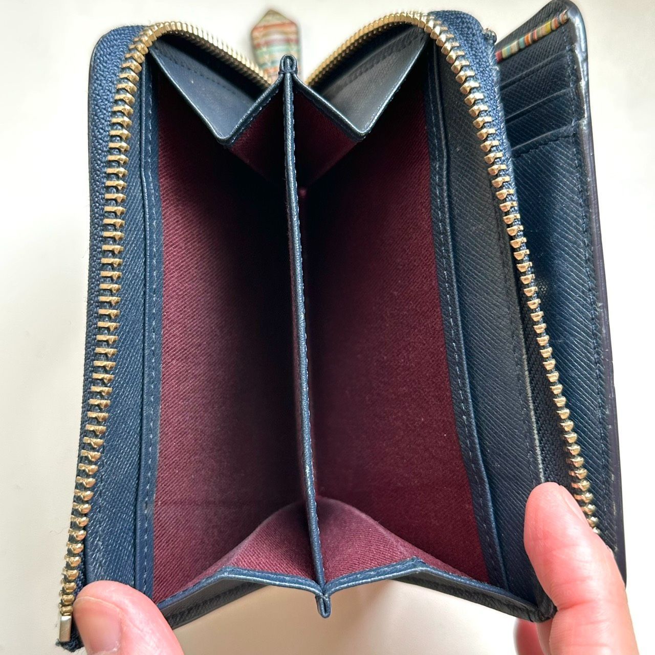 ポールスミス Paul Smith 二つ折り財布 ジップストローグレイン2