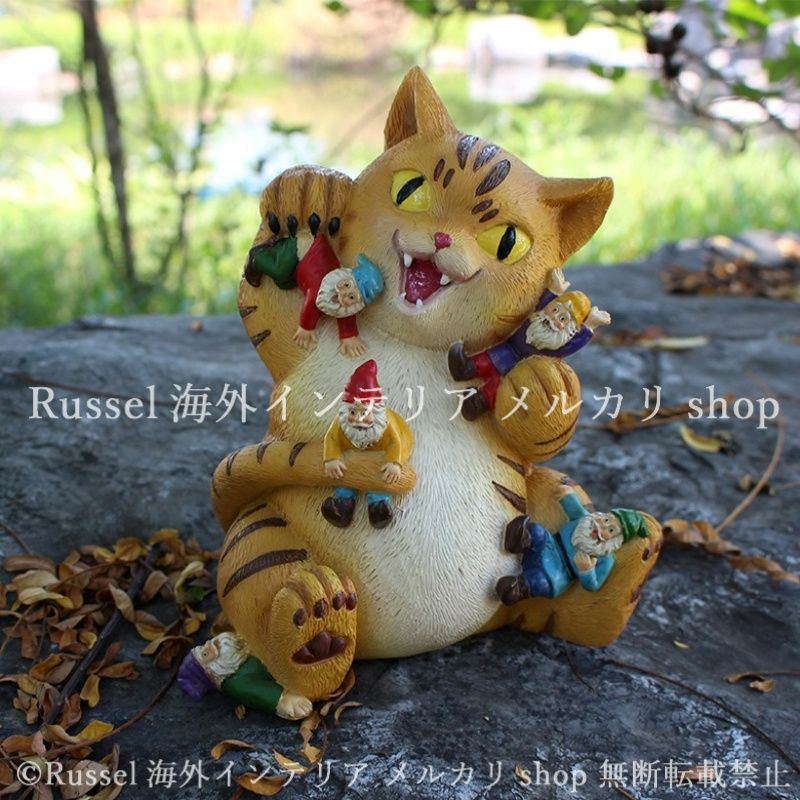 猫グッズ インテリアオーナメント 猫 置物 ガーデニング 猫グッズ 猫