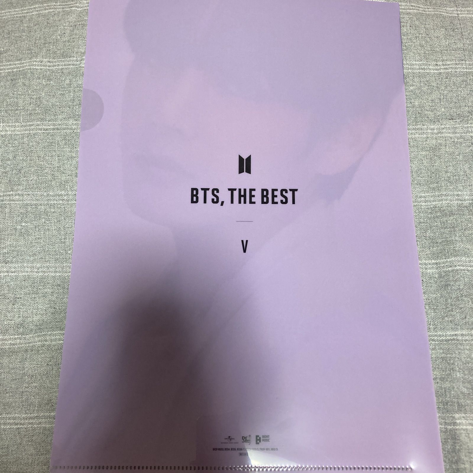 BTS 公式 109 テヒョン クリアファイル BTS 公式 109 テヒョン クリアファイル