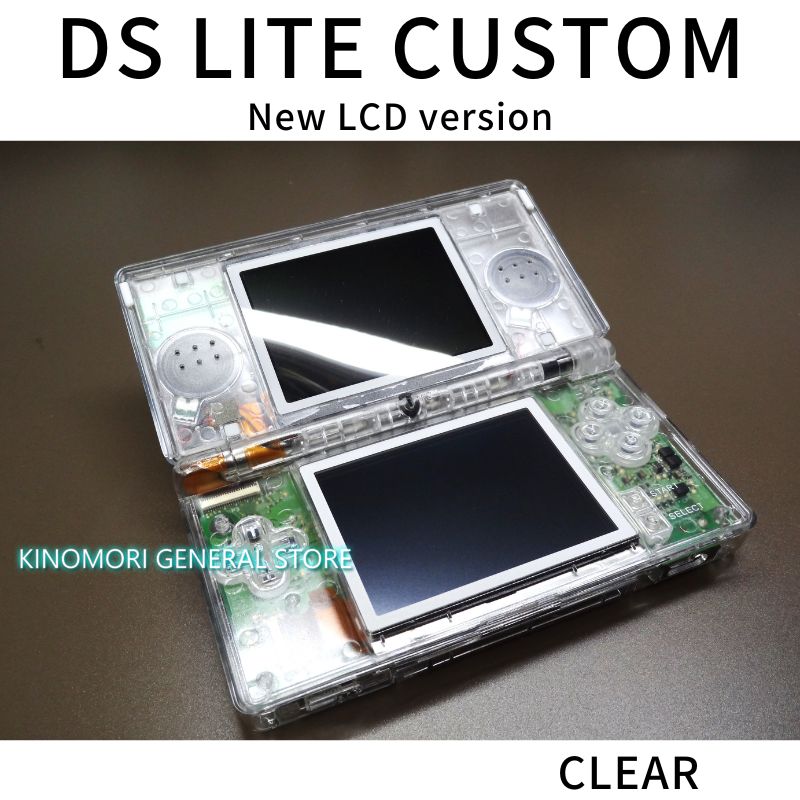 任天堂 DS LITE CUSTOM CLEAR ! NEW LCD Ver ! - メルカリ