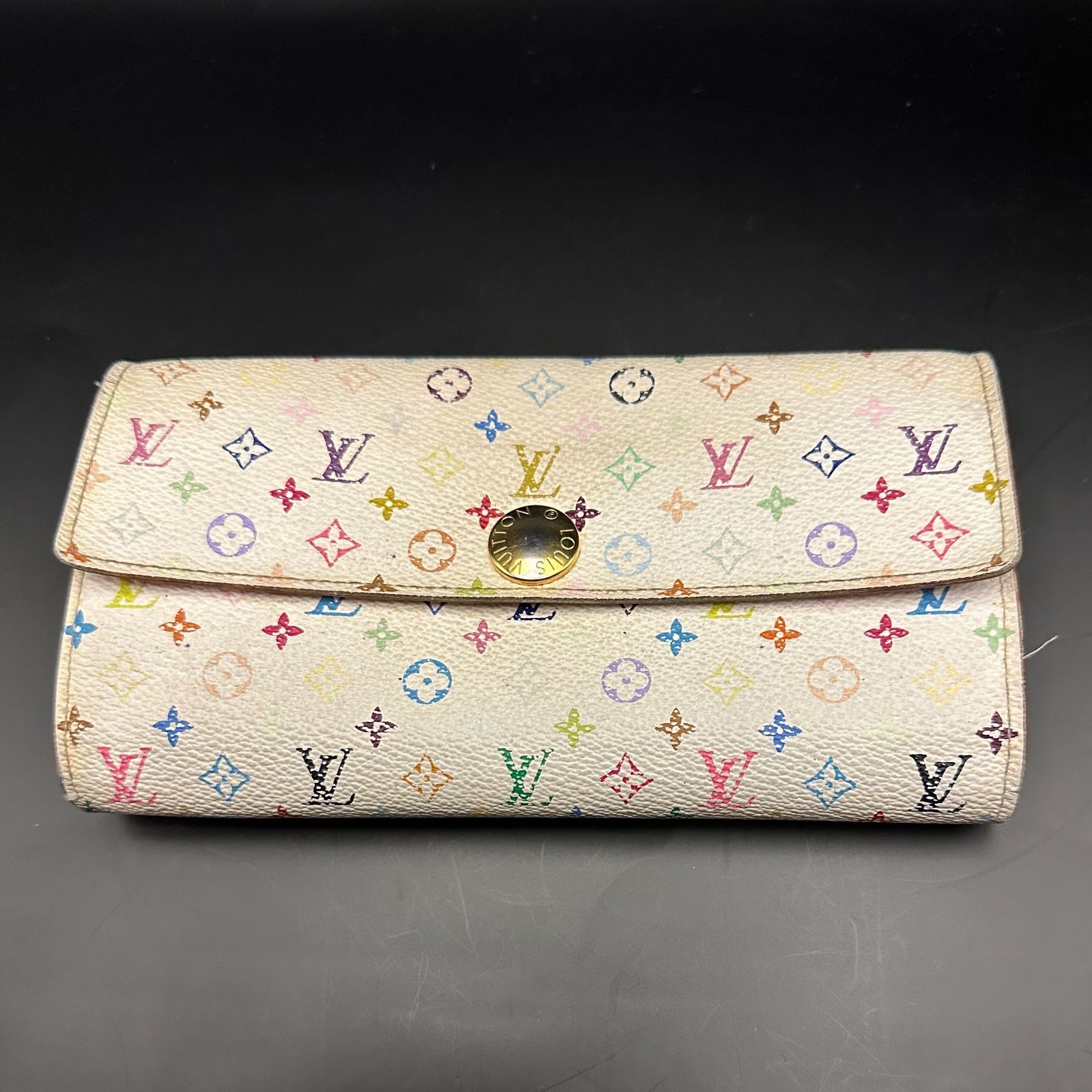 LOUISVUITTON マルチカラー ポルトフォイユサラ　長財布　レア　ピンク 楽天市場】【財布】LOUIS VUITTON ルイ ヴィトン マルチカラー