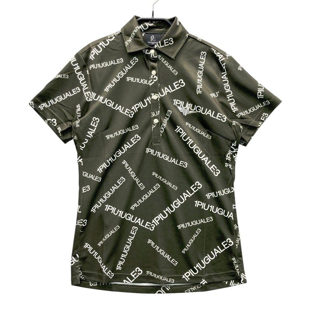 サイズ 2 1PIU1UGUALE3 GOLF GST182 半袖ポロシャツ 総柄 グリーン系 240101472657 ゴルフウェア レディース ストスト