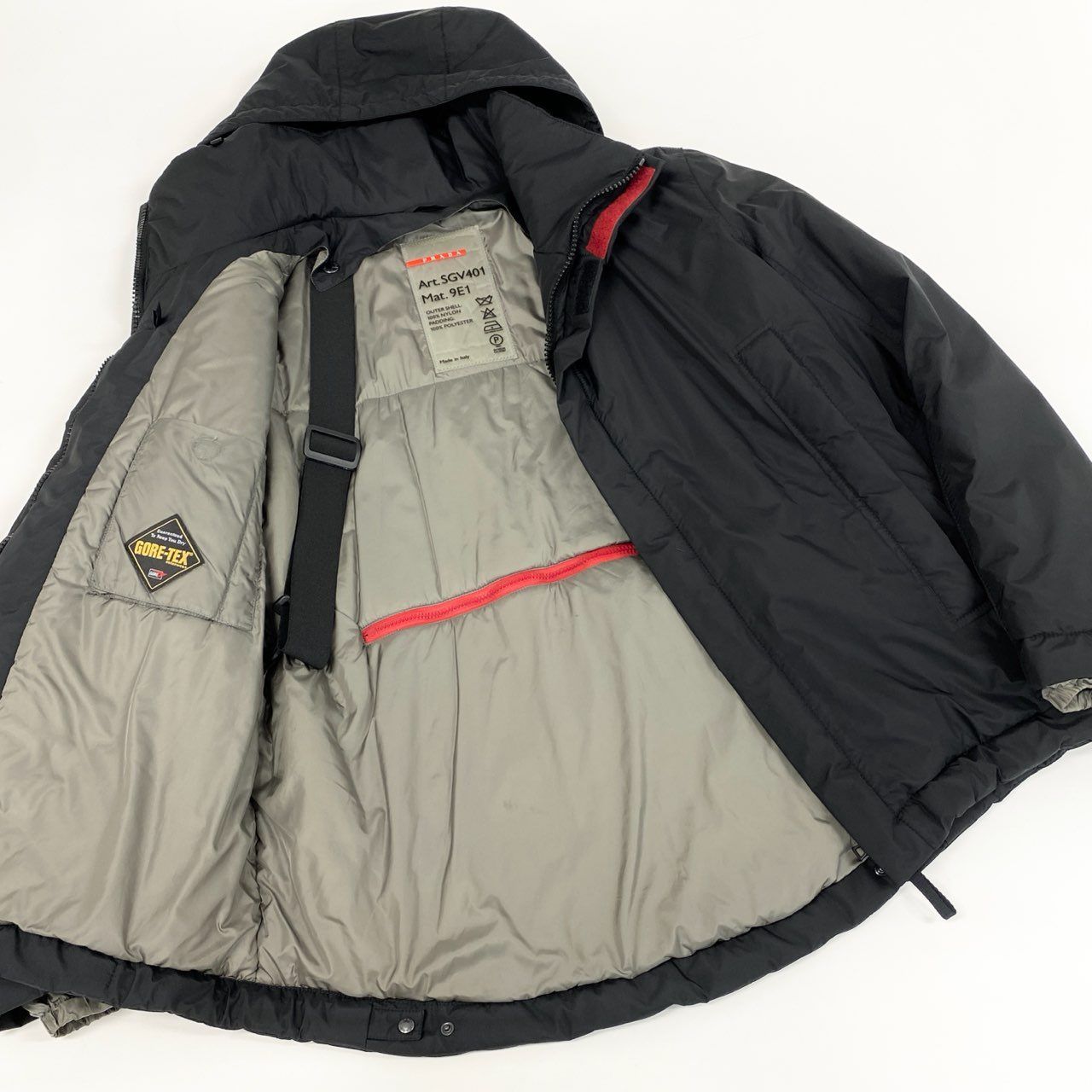 38g24 PRADA SPORT GORE-TEX 中綿ジャケット 52 38g24 PRADA SPORT プラダスポーツ GORE-TEX ゴアテックス 中綿